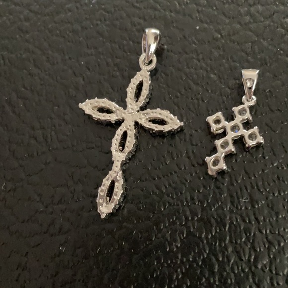 Set of 3 crystal crosses pendent - Picture 6 of 6